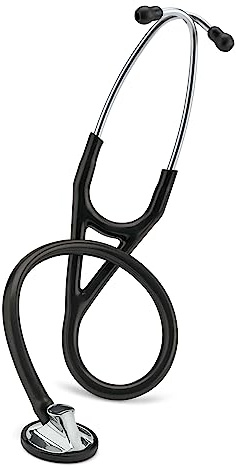 3M Littmann Stethoskop Master Cardiology mit Gratis Gravur und Penlight (Schwarz)