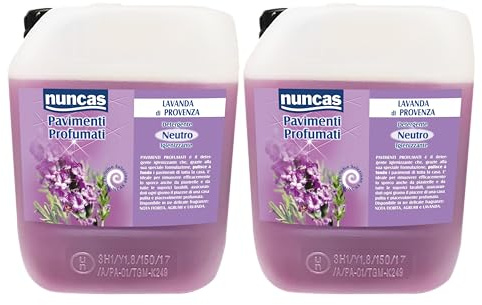 Nuncas Pavimenti Profumati - Detergente Pavimenti, Lavanda, Pack da 5 l x 2