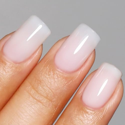 Imtiti Reines Weiß UV Gel Nagellack, 15 ml Milchig Weiß Transparent, LED Soak Off DIY Nagel Maniküre Salon