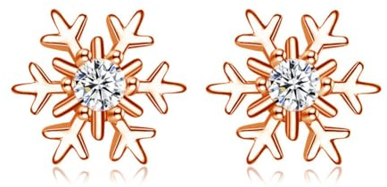 Bewenda Ohrstecker Silber 925 Weihnachten, 925 Sterling Silber Elch Perle Ohrstecker, Hypoallergen Weihnachts Ohrstecker Klein 7mm, Weiße Perle Zirkonia Ohrringe Silber 925 Stecker für Damen Mädchen
