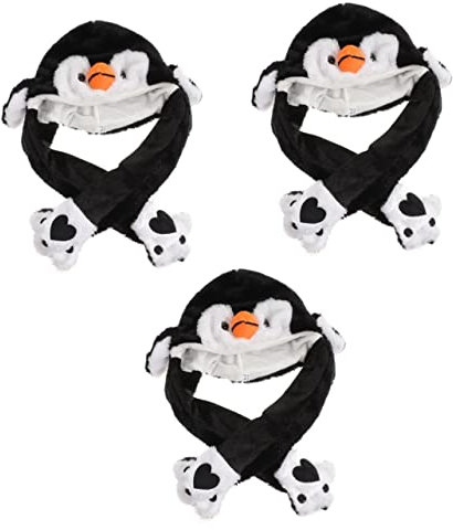 UPKOCH 3stücke Kuschelige Tiermütze Mit Beweglichen Ohren Für Lustiger Hasen-hut Für Fasching Halloween Und Weihnachtsfeiern Für Fotoshootings Und Unvergessliche