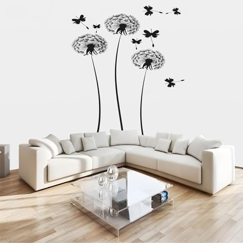 Fotomurales Decorativos Pared diente de león simple Papel pintado Tejido No Tejido Decoración de Pared, Salones, Habitaciones Decorativos Murales Moderna Fotográfico 200x140 cm