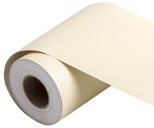 Jodimitty Matte Stil PVC Bordüre Selbstklebend 5 Meter x 10cm Solide Farbe Dekorative Wandbordüre Wasserdicht Abziehbare Wandtapeten Bordüre (Gelb)
