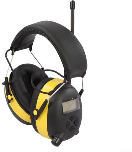 Noise proof Earmuffs with Digital AM/FM Radio, LCD Display, Adjustable Headband, Maximum Noise Reduction