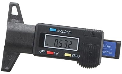 Gatuida Misuratore Profondità Pneumatici Strumento Professionale Righello Digitale Auto Misurazione Battistrada Gomme Sonda Metal Detector