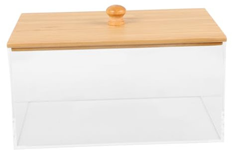 Amosfun Dryer Dispenser Box Cover Acrylic Storage Case for Laundry Compact Dryer Sheets Holder