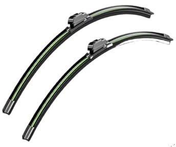 SAFATBZ Wischerarm Für FIAT 500 2007-2017 500L 2012-2022 500X 2014-2023 500C 2009-2019 Frontscheibe Wischer Klinge Windschutz Fenster Auto Wischerblätter(Black-Green)