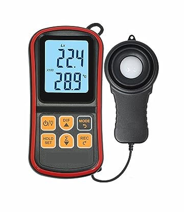 Light Meter, 5PCS Design LCD Digital Split Type Lux Meter Mini Handheld Illuminometer Measurement Tester with Two Recording Modes,for Garden Indoor and Photography