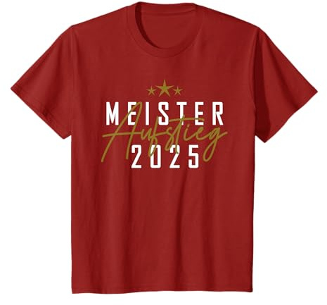Meister 2025 Aufsteiger Meister Mannschaft Fußball Handball T-Shirt