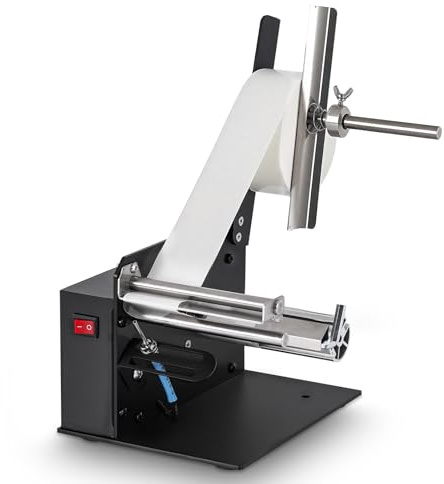 YUCHENGTECH Dispenser Etichette Trasparenti Automatico Dispenser Etichette Adesive Elettrico 6 pollici/s Larghezza 5-110 mm Lunghezza 3-120 mm per Etichette Non Trasparenti