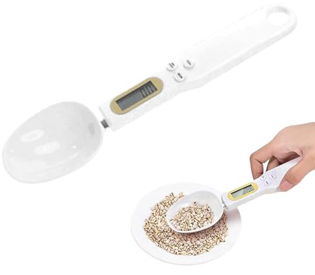 Cucchiaio, cucchiaio da onda, cucchiaini piccoli con display - Bilancia posteriore per porzionare latte, tè, farina, spezie, medicina, peso da 0,1 grammo a 500 grammi