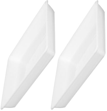 Gogogmee 2 sottovasi Quadrati per Piante: 9,82 Pollici di plastica per vasi da Fiori, vaschetta -Acqua per vasi, fioriere da Giardino, Bianchi