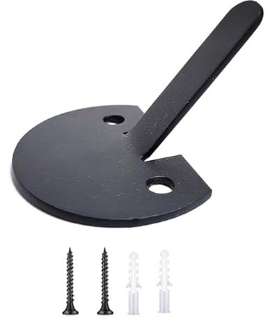 XAGMODSHN Gancho de pared de calavera con tornillo de rosca, estilo europeo, medio círculo, colgador de metal con anclajes para montaje seguro de ciervos montado en la pared, gancho de medio cráneo