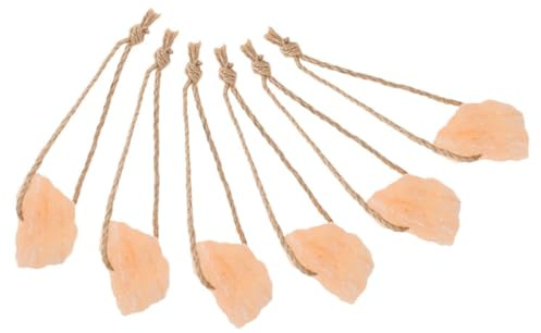 HYTROVE Blocco di Sale Rosa Naturale per Animali 6 Pezzi, Ricco di Minerali, Allevia la Noia, Adatto per Bestiame e Bovini in Fattorie e Ranch