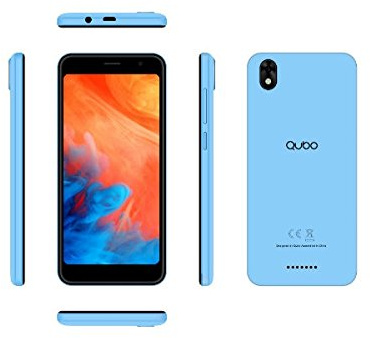 Qubo EOS-BL - Smartphone de 5 (16 GB de ROM, 1 GB de RAM, 3G, Android 7), color azul