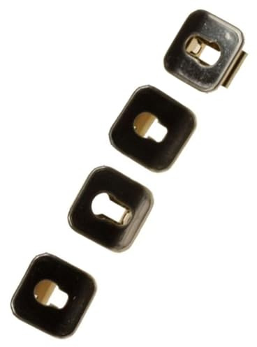 SOS Accessoire Original Gradin Herdschutzhülsen Set 4 Stück, Legierter Stahl, Elektrisch, Herd Steigungshülsen Set, Grillzubehör, 16 x 16 x 14 mm, 00631174