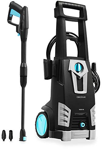 Cecotec Hidrolimpiadora HidroBoost 1800. Potente y Eficaz, Caudal Máximo de 468 l/h, 135 Bares de Presión máxima, Bomba de Aluminio, Radio de Acción + 11 m, Máxima Potencia de 1800 W, Negro, 1800 W