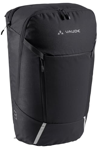 VAUDE Cycle 20 II, 2in1 Gepäckträgertasche und Rucksack, Black