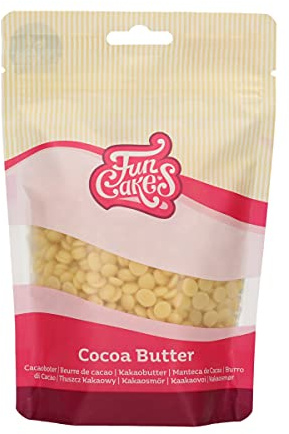 FunCakes Gotas Manteca de Cacao: 100% vegetal, Se puede utilizar en la elaboración de Chocolates, Diluir los Deco Melts fundidos. 200 g.