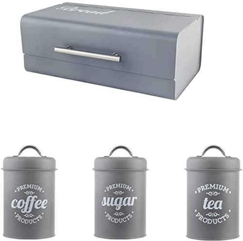 ABGRC Cocina Panera Panera de Metal, panera de Gran Capacidad, Caja de Almacenamiento Multifuncional para máscara de cosméticos de Aperitivos, contenedor de Almacenamiento de Pan Decoración