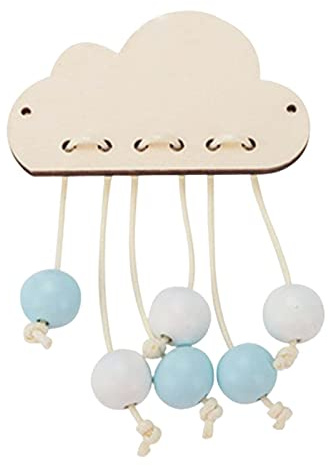 Amagogo Busy Board Zubehör, Pädagogisches Lernspielzeug Busy Board Material Entwickeln Feinmotorische Fähigkeiten Aus Holz für Kleinkinder, Wolken