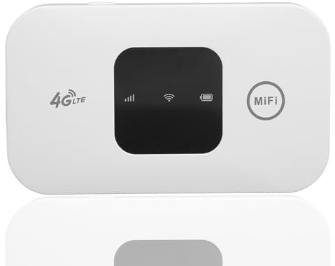 Mobile WiFi Hotspot, Wireless Portable Travel Router Supports 10 Users at the Same Time, Pocket WiFi Device with 2100mAh Large Battery, for Secure Internet at Home Or Everywhere You Go