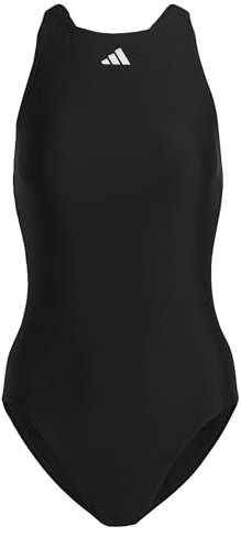 adidas HR6474 Solid Tape Suit Costume da Nuoto Black/White 44