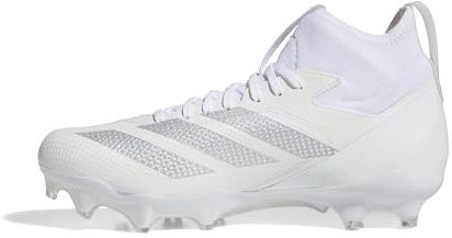 adidas Baskets de Football américain Adizero Impact Unisexes, Blanc métallisé Blanc, 47 1/3 EU