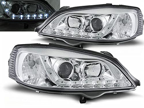 Tuning-Tec Led Scheinwerfer Set für Opel Astra G in chrom 09.1997-2004