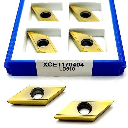 UANGLI 10 pièces Tige Ronde chanfreinage et chanfreinage Fraise Fraise en Bout tête fraisée XCET170402ER XCET (Size : XCET170404 LD915, Color : 10PCS)