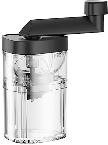 RUYICZB Manual Coffee Grinder, Hand Coffee Bean Grinders for Espresso Coffee Maker, Grind Spice Salt Pepper, Coarse Fine Adjustable Grinding Setting,Small Size Portable