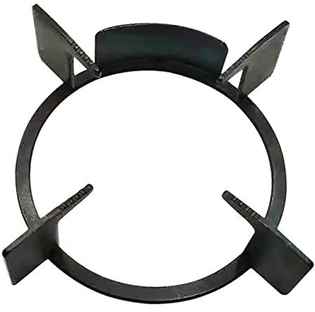 PRETYZOOM Support Pour Cuisinière à Gaz Antidérapant Rond 20,2 Cm En Fonte Résistante à La Chaleur Pour Wok Et Cuisson Maison, Accessoire Stable Et Isolant Thermique,