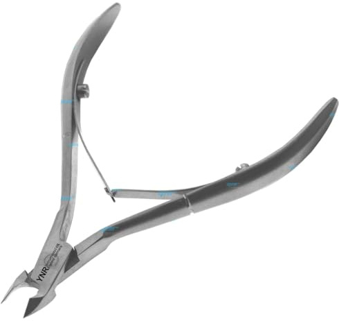 YNR Professional Cuticle Nippers Stainless Steel Cuticle Cutters and Remover - Silver Nipper Scissors, Nail Care Tool for Manicure and Pedicure