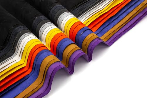 Indivitara® Mikrofaserstoff selbstklebend Wildleder Optik Kunstleder Wildlederimitat - Stretch Dehnbar Folie Stoff - DAS ORIGINAL