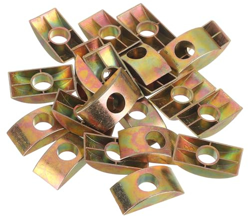 QUARKZMAN M8 Mezza Luna Dadi Rondelle 22pz Ferro Mezza Luna Dadi Distanziatore Rondella Distanziatore Connettore Hardware Raccordi Bronzo