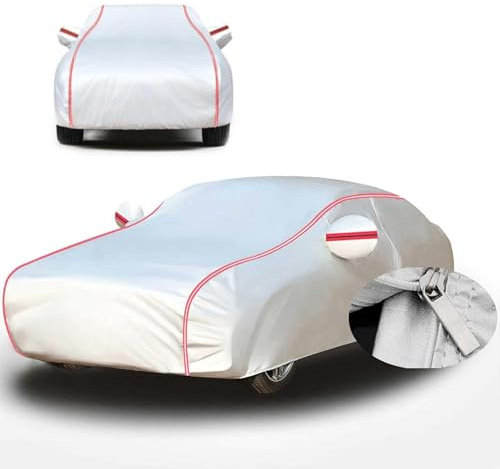 GHCPMQ Autoabdeckung Outdoor für VW Polo GTI 2012-2016,wasserdichte Atmungsaktive Autoabdeckung Sonne Staub Schutz Vollgarage Autoplane,C
