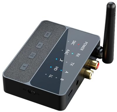 AUX QCC3040 Adaptateur Audio APTX/HD/LL Récepteur Émetteur RCA sans Fil sans Perte de Son Compatible Bluetooth 5.3