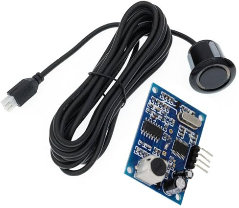 JSN-SR04T Ultraschallsensor Wasserdicht Modul, Entfernungsmessmo mit Wasserdichtem Sensor, Integriertes Ultraschall-Entfernungsmessmodul für Kraftfahrzeuge, Rückfahrradar Modul mit Kabel(Altes Modell)