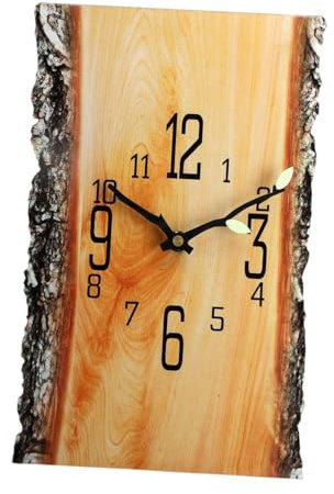 Baoblaze Horloge Murale rectangulaire à Anneau annuel, 30x20cm, décoration Murale décorative, Horloge à silencieuse pour la Cuisine de la Maison,