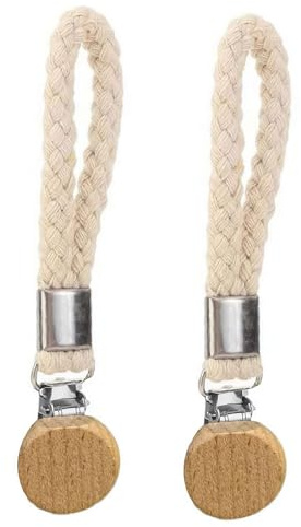 Lot de 2 pinces à torchons à suspendre en métal pour la maison, la cuisine, la salle de bain (style B)