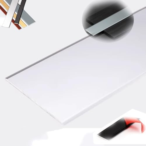 Striscia di metallo per pavimento e moquette, bordo piastrella, larghezza 1 1/3, argento 90 cm x 7 cm