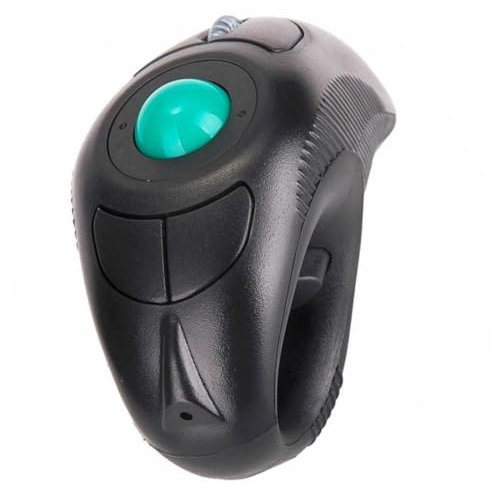 DOITOOL 2.4g Ergonomic Wireless Trackball Mouse Thumb Operated Usb Comfortable for Laptop