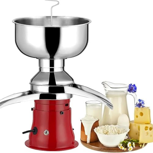 RoyceBee Separatore Centrifugo Elettrico per Panna da 50 L/H - Ottieni la Perfezione Cremosa con Il Latte Intero! per Burro, Panna e Latte Scremato - Centrifuga da Cucina