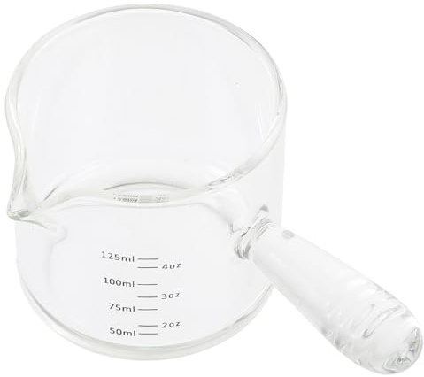 COLLBATH Doppel-ausgießer Glas-milchkännchen Messbecher Mit Griff Milch Kaffeedispenser Für Küche Und Hitzebeständig Vielseitig Verwendbar