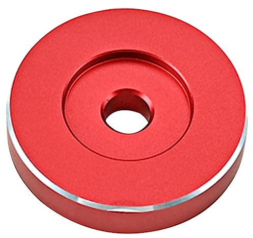 Happyyami Adaptador Metálico para Tocadiscos Rojo 1l32 Accesorio para del Vinilo Diseño Compacto y Fácil De Usar y Limpiar Adecuado para Tocadiscos Retro y Alta Resistencia y Durabilidad Atractivo