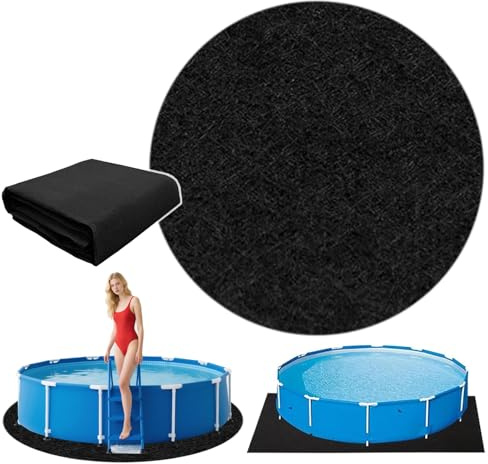 AboveGround Pool Liner Pad, 15ft Swimming Paddling Pool Ground Sheet Round, Swimming Pool Mats for Under Pool, Inflatable Hot Tubs Ground Cloth (Round 15ft)