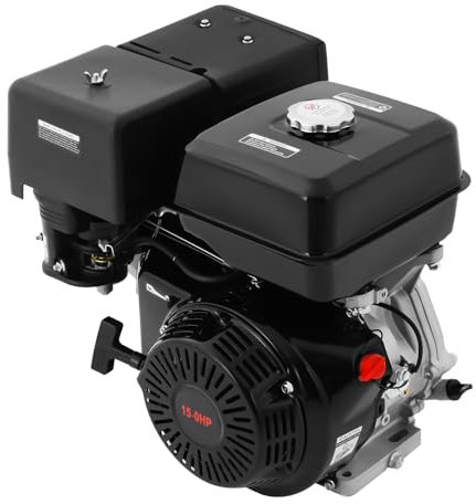 C-Juzarl 15HP 8.8KW 4-Stroke Petrol Engine Go Kart Engine Stand-Alone OHV Single Cylinder Gasoline Engine Gas Motor Engine Air-cooled Industrial Engine, 420cc