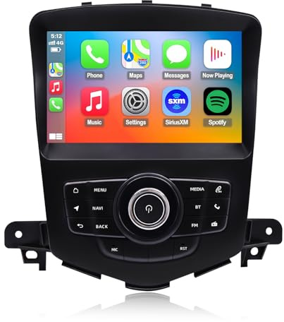QLED Radio for Chevy Chevrolet Cruze 2009-2015 and 2016 Limited Upgrade,Touch Screen Stereo Replacement,Wireless carplay Android auto,4G LTE Network,Free Camera