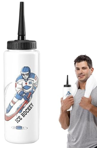 Borraccia per Hockey con Cannuccia Lunga – Bottiglia Sportiva Classica con Punta Estesa, Borraccia Resistente Leggera per Alpinismo, Escursioni, Campeggio Outdoor | Accessorio Idratazione Allenamento