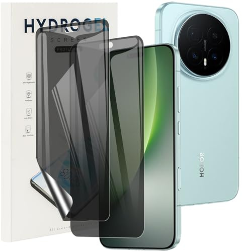 KUSINHOKA Protector Pantalla de Privacidad para Honor Magic 8 Pro 5G, [2 Piezas] Anti-Espía Hidrogel Flexible Full Cobertura Película Protectora, Anti-arañazos Film Protector
